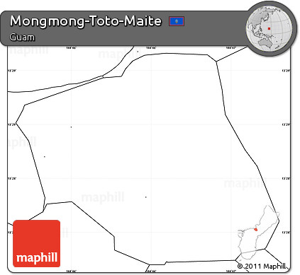 Blank Simple Map of Mongmong-Toto-Maite, no labels