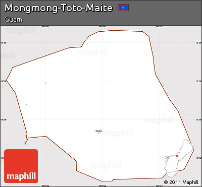 Classic Style Simple Map of Mongmong-Toto-Maite, cropped outside