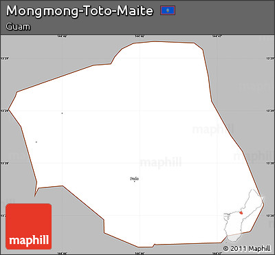 Gray Simple Map of Mongmong-Toto-Maite, cropped outside