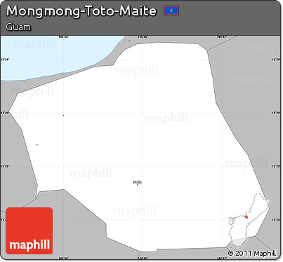 Gray Simple Map of Mongmong-Toto-Maite