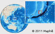 Shaded Relief Location Map of Piti