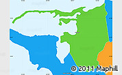 Political Simple Map of Piti