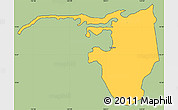 Savanna Style Simple Map of Piti, cropped outside