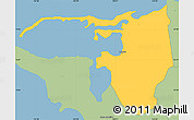 Savanna Style Simple Map of Piti