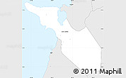 Silver Style Simple Map of Santa Rita