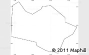 Blank Simple Map of Sinajana, cropped outside, no labels