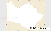 Classic Style Simple Map of Sinajana, single color outside