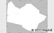 Gray Simple Map of Sinajana, single color outside