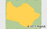 Savanna Style Simple Map of Sinajana, single color outside