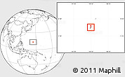 Blank Location Map of Tamuning, highlighted country, within the entire country
