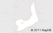 Classic Style Simple Map of Tamuning, cropped outside