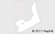 Silver Style Simple Map of Tamuning, cropped outside