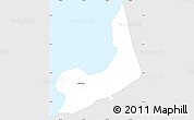 Silver Style Simple Map of Tamuning, single color outside