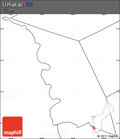 Blank Simple Map of Umatac