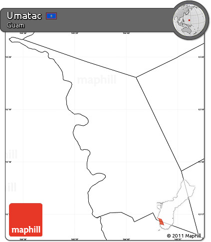 Blank Simple Map of Umatac