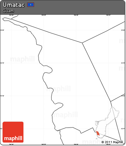 Blank Simple Map of Umatac