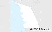 Silver Style Simple Map of Umatac