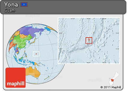 Political Location Map of Yona