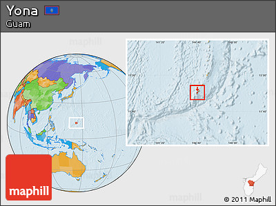 Political Location Map of Yona