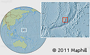 Savanna Style Location Map of Yona, within the entire country, hill shading