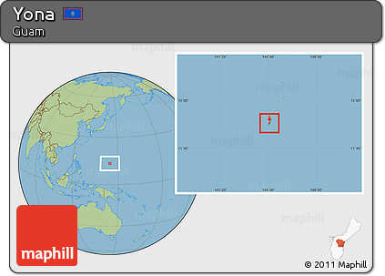 Savanna Style Location Map of Yona
