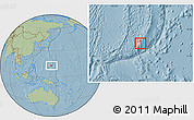 Savanna Style Location Map of Yona, highlighted country, within the entire country, hill shading