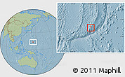 Savanna Style Location Map of Yona, hill shading
