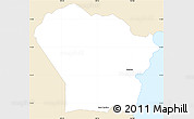 Classic Style Simple Map of Yona, single color outside