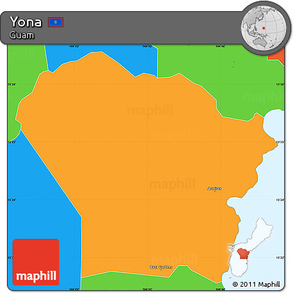 Political Simple Map of Yona