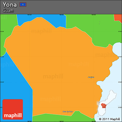 Political Simple Map of Yona