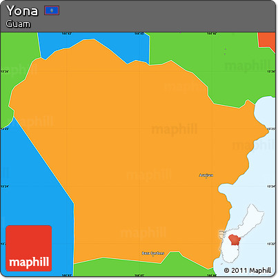 Political Simple Map of Yona