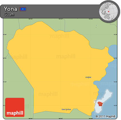 Savanna Style Simple Map of Yona