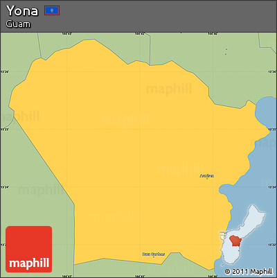 Savanna Style Simple Map of Yona