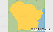 Savanna Style Simple Map of Yona