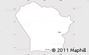 Silver Style Simple Map of Yona, cropped outside