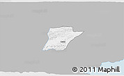 Gray 3D Map of Chahal, single color outside