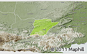 Physical 3D Map of Chahal, semi-desaturated