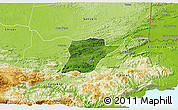 Satellite 3D Map of Chahal, physical outside