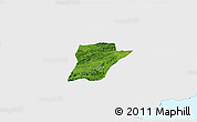 Satellite 3D Map of Chahal, single color outside
