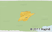Savanna Style 3D Map of Chahal, single color outside