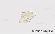 Shaded Relief 3D Map of Chahal, cropped outside