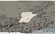 Shaded Relief 3D Map of Chahal, darken