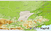 Shaded Relief 3D Map of Chahal, physical outside