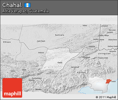 Silver Style 3D Map of Chahal