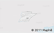 Silver Style 3D Map of Chahal, single color outside