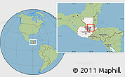 Savanna Style Location Map of Chahal, highlighted country, highlighted parent region