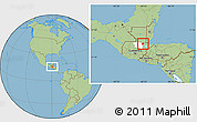 Savanna Style Location Map of Chahal, highlighted parent region
