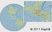 Savanna Style Location Map of Chahal, hill shading