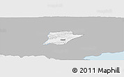 Gray Panoramic Map of Chahal, single color outside