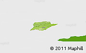 Physical Panoramic Map of Chahal, single color outside
